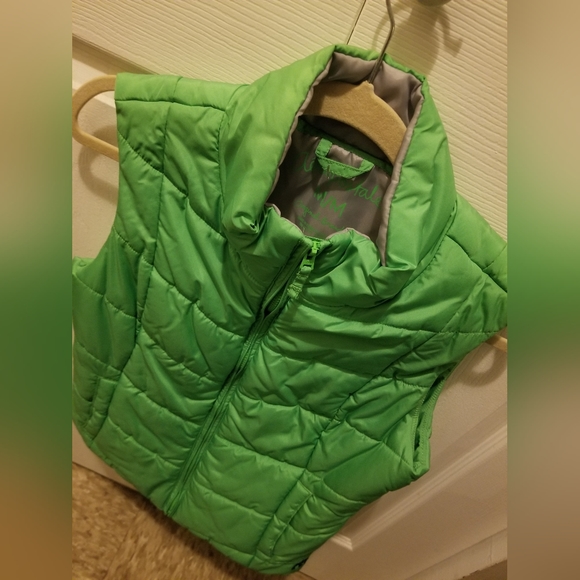 Aeropostle Puffer Light Green Vest, Medium - Picture 3 of 6